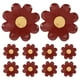 thumbnail image 1 of KAKOWELY 10 platos desechables de papel con diseño de margaritas, platos de postre de 18 cm con forma de flor para primavera, cumpleaños, baby shower, fiesta de té bohemia., 1 of 5
