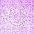 thumbnail image 1 of Ahgly Company Indoor Square Medallion Purple Traditional Area Rugs, 5' Square, 1 of 4