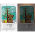 thumbnail image 2 of Caroline's Treasures BB1606CNL Christmas Tree and Chocolate Labrador Ceramic Night Light, 6x4x3", multicolor, 2 of 2