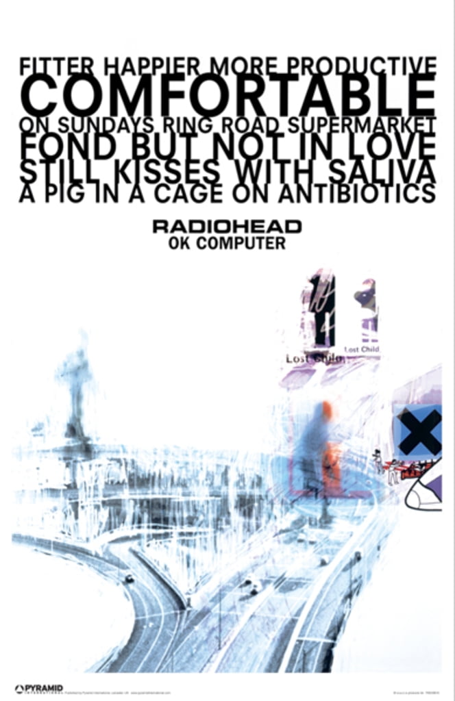 ok computer radiohead album cover ok computer radiohead album cover