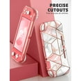 thumbnail image 3 of Mumba Case for Switch Lite 2019, [Thunderbolt Series] Protective Clear Cover with TPU Grip (Marble), 3 of 6