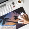 thumbnail image 2 of Coconut Trees Seaside Mouse Mat, Natural Scenery Rectangle Large Non-Slip Rubber Gaming Mouse Pad with Stitched Edges, Office Mouse Pad for Women Men Kids, 31.5x11.8in, 2 of 7