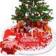thumbnail image 3 of Moyic de árbol de Navidad de 122CM, cubierta de Base de árboles de Navidad para fiesta en casa, alfombra decorativa para suelo, estera redonda, Kits de decoración para fiestas 90cm Moyic HA008791-02, 3 of 6
