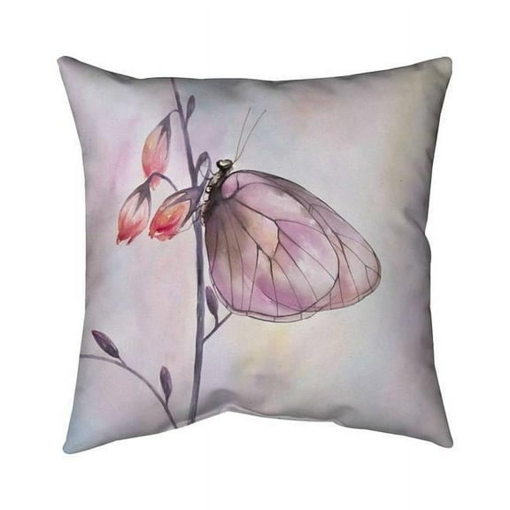 26 x 26 in. Delicate Butterfly-Double Sided Print Indoor Pillow
