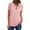Pink, variant on LINGLANG Womens Summer Tops Loose Casual Zipper V Neck Shirt Tee Blouse T Shirts