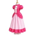 thumbnail image 4 of G*irls Halloween Princess Dress with Accessories, Blue Princess Dress with Wig Wand Crown Earrings and Star Earrings, 4 of 10