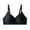 01_Black, variant on Womens Plus Size Everyday Bra Demi Padded Bralette Seamless Brassiere Scalloped Push Up Bras Comfort Bralettes Lady Lace Lingerie Intimate Apparel