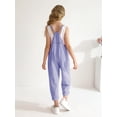 thumbnail image 4 of SILVERCELL 5-14T Girls Casual Sleeveless Jumpsuits Teens Girl Spaghetti Strap Loose Romper Long Pants Overalls with Pockets, 4 of 7