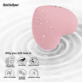 thumbnail image 4 of Satisfyer Cutie Heart Air-Pulse Vibrator with Clitoral Stimulation - Clitoris Sucking Dildo + Vibration - Adult Sex Toy, Female Pleasure Device, Waterproof, Rechargeable (Pink), 4 of 6