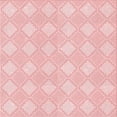 thumbnail image 1 of Ahgly Company Machine Washable Indoor Square Transitional Pastel Red Pink Area Rugs, 4' Square, 1 of 7