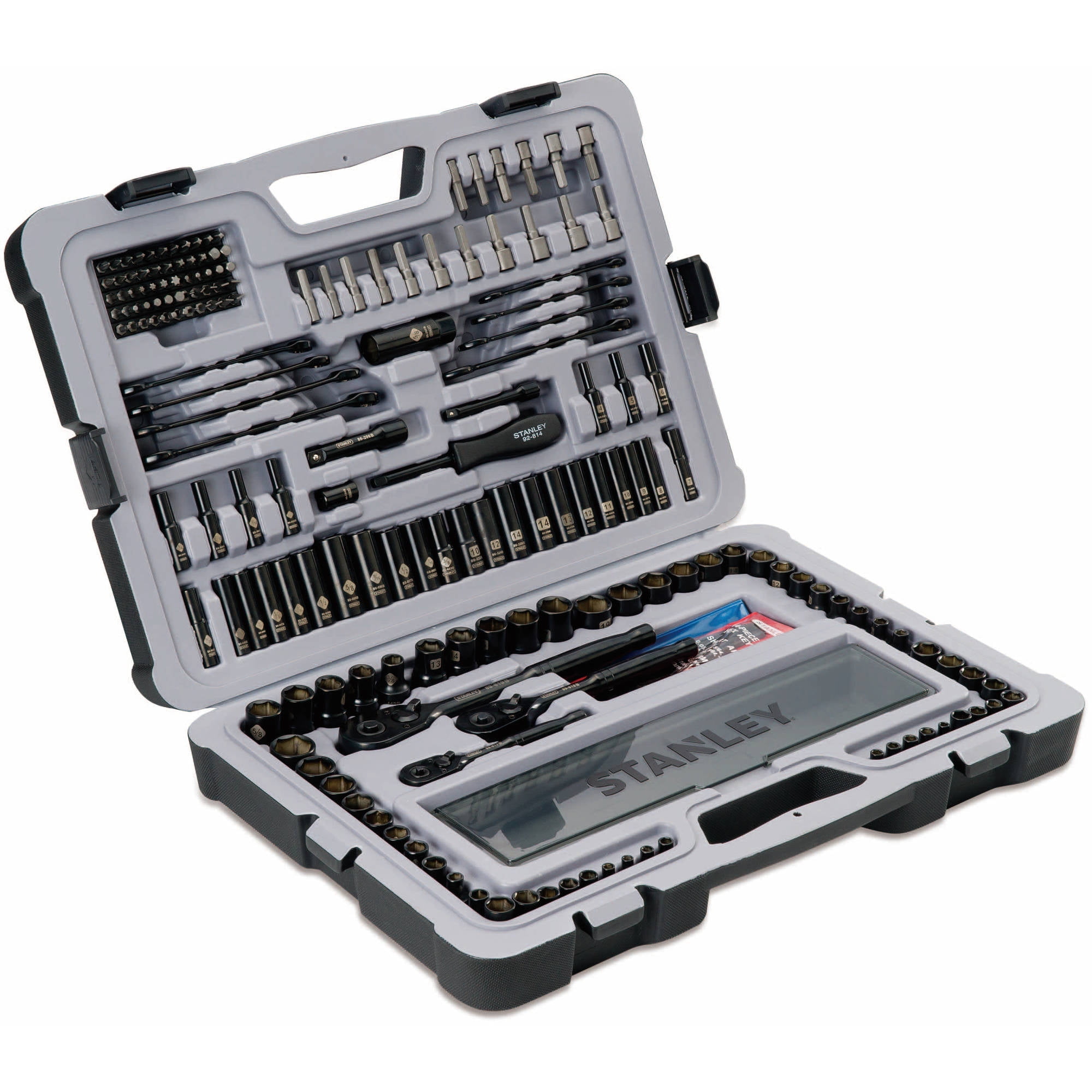 Stanley 201 Piece Black Chrome Mechanics Tool set, STMT75402 eBay