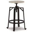 thumbnail image 3 of Signature Design by Ashley Furniture Karisslyn Swivel Stool (2/CN), Whitewash/Black, 3 of 6