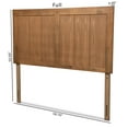 thumbnail image 5 of Baxton Studio Patwin Contemporary/Modern Slat Back Support Engineered Wood Headboard, Queen, Ash Walnut, 5 of 8