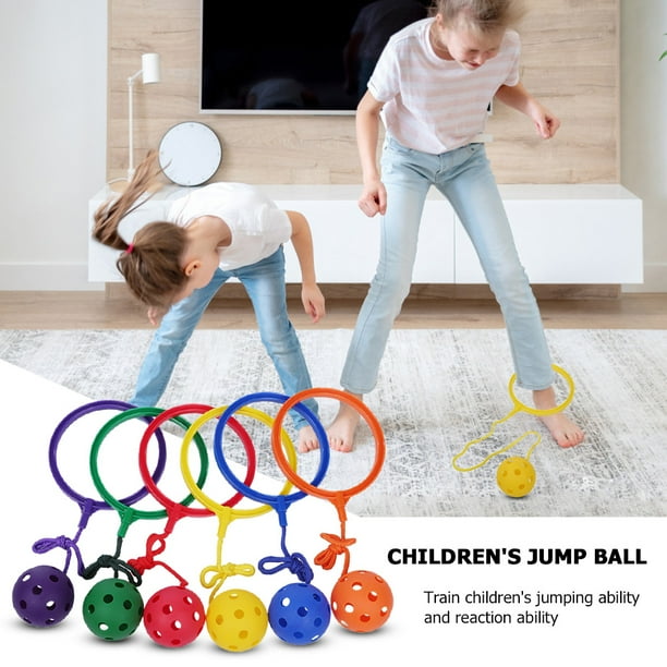 Pelota para Saltar Juguete para para Que Los Adultos Salten Sobre Un Pie Con Un Juego Yoyo Intermitente Anillo para El Pie Anillo para La Del Pie Aro para Saltar color Aleatorio