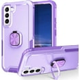 thumbnail image 1 of Étui Hybride Pare-Chocs en TPU Robuste et Résistant Compatible avec Samsung Galaxy S23/s23 Plus/s23 Ultra avec Support Anneau, 1 of 3