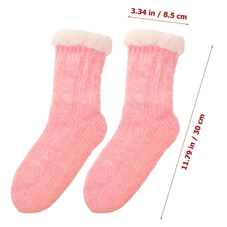 Eease Pair Thicken Warm Socks Slipper Socks Bed Socks Thermal