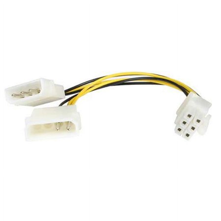UPC: 0065030811194 | StarTech.com 6in LP4 to 6 Pin PCI Express Video Card Power Cable Adapter – 6 pin