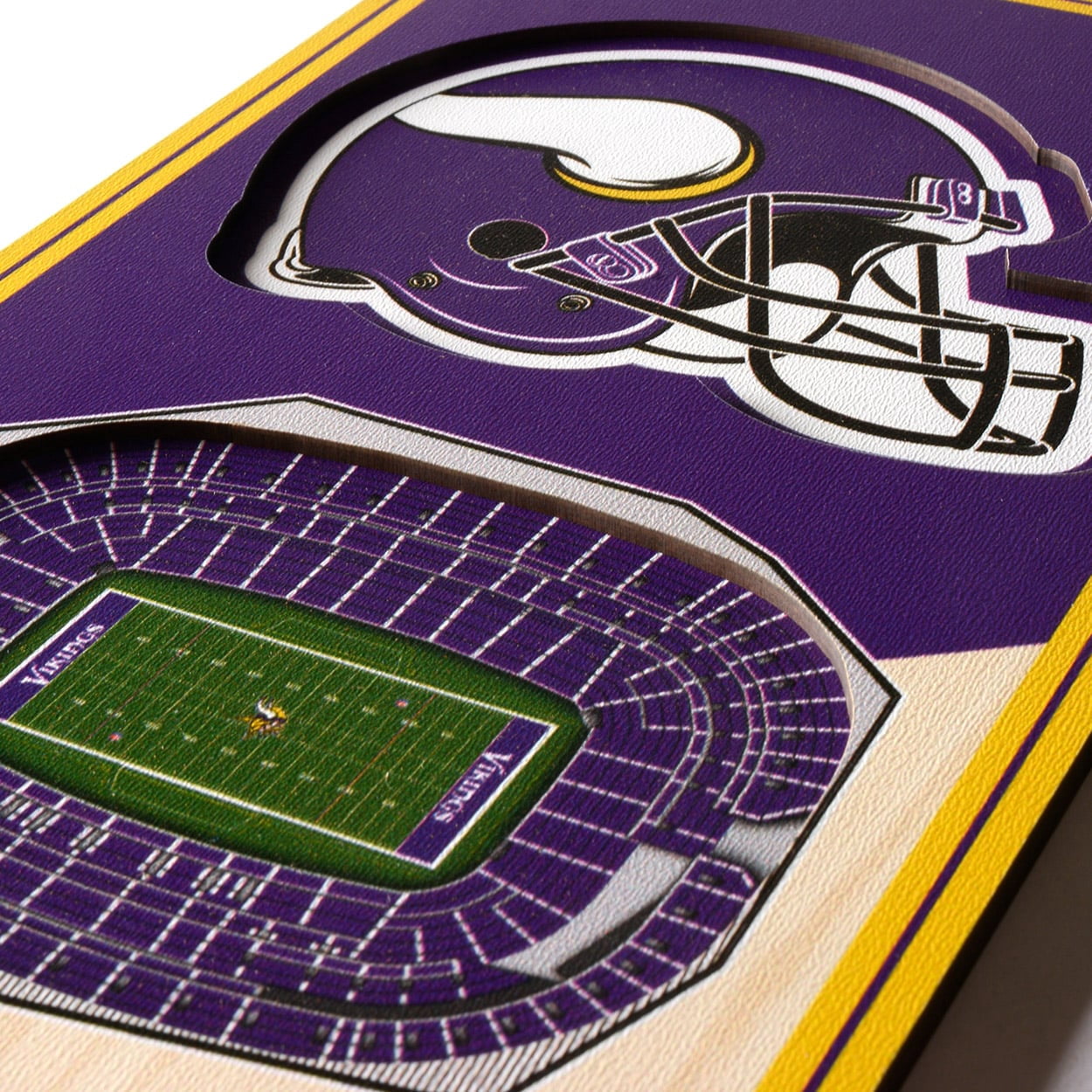 Minnesota Vikings 6'' x 19'' 3D StadiumView Banner