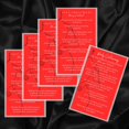thumbnail image 5 of Body Contouring Pre/Post Treatment Cards | 50 Pack | 2x3.5” inch Business Card Size | Red Card Design, 5 of 5
