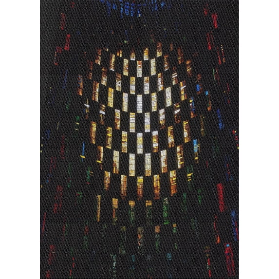 Ahgly Company Indoor Rectangle Patterned Black Novelty Area Rugs, Swatch Sample