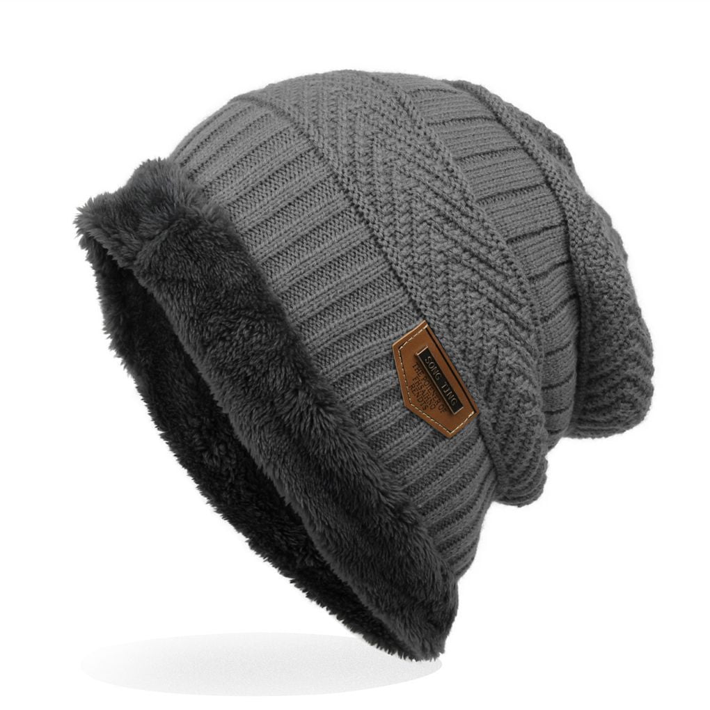 Under Armour Mens Gray Beanie Warm Winter Logo Cap Hat Ski 001 for sale online 