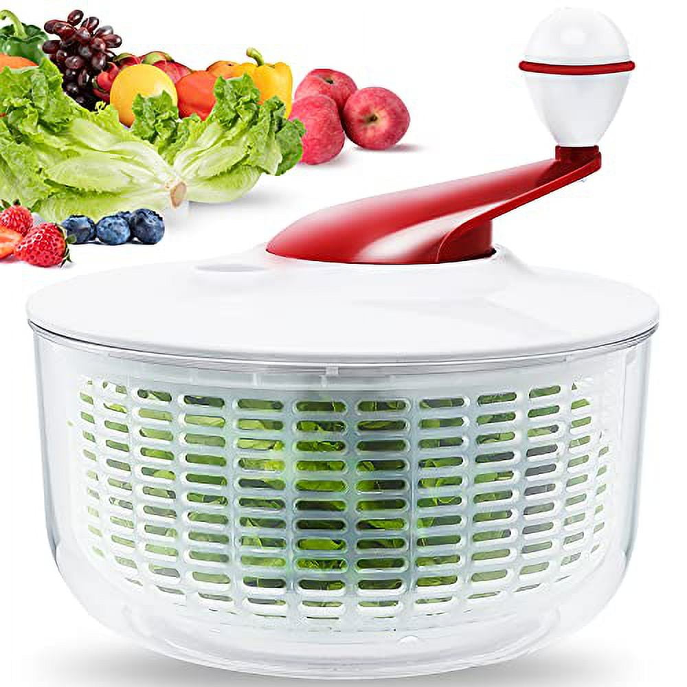 2Pack Salad Spinner, Large Lettuce Spinner BPA Free Salad Spinner, Lettuce  Washer And Spinner Dryer For Salad Greens, Lettuce, Fruits And  Vegetables/5L 4.5qt 