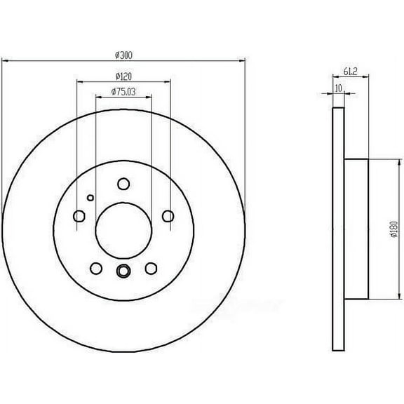 Hella 355101732 Hella Pagid - High Carbon and Fully Coated Fits select: 1993-1995 BMW 525 I, 1991-1992 BMW 525 I AUTOMATIC