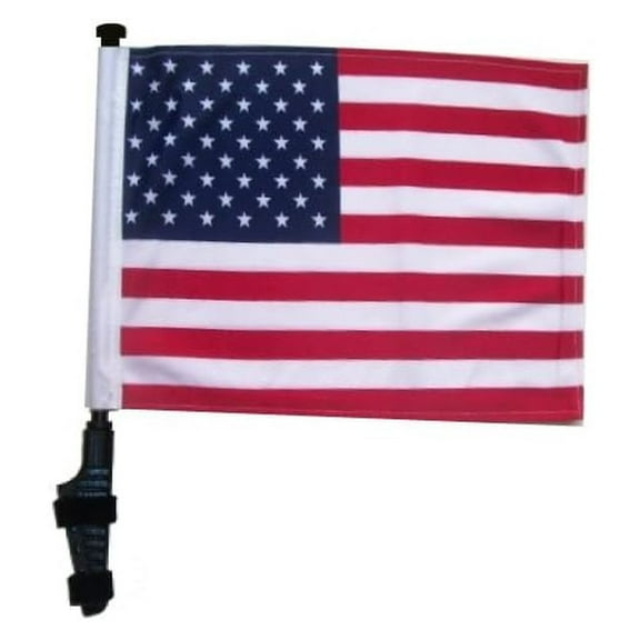 USA Golf Cart Flag with EZ On & Off Bracket Multicolor