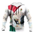 thumbnail image 2 of Sudadera con capucha con bandera mexicana y gallo, estampado 3D de gallo, moda urbana para hombre y mujer, sudadera con capucha Y2k, sudaderas con capucha, ropa para niños, 2 of 4