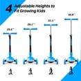 thumbnail image 4 of Patinete ZIFFY JOVA ZIFFY para niños con luces LED y ruedas azules, 4 of 8
