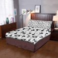 thumbnail image 2 of Juego de ropa de cama de 3 piezas Funda nórdica de gatos negros Lindos con 2 fundas de almohada ABPHQTO, 2 of 4