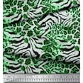thumbnail image 3 of Soimoi Green Heavy Canvas Fabric Leopard & Wild Animal Skin Printed Fabric 1 Yard 58 Inch Wide, 3 of 3