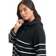 thumbnail image 3 of June & Vie Women's Plus Size Bell-Sleeve French Terry Sweatshirt, 3 of 6