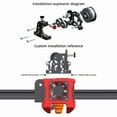thumbnail image 3 of Aluminum Alloy Extruder Kit 3D Printer Extruder Kit 9.5:1 Gear Ratio Compatibility with PLA ABS Filaments Support Long and Short Distance Printing for CR10 Ender 3 CR6, 3 of 8