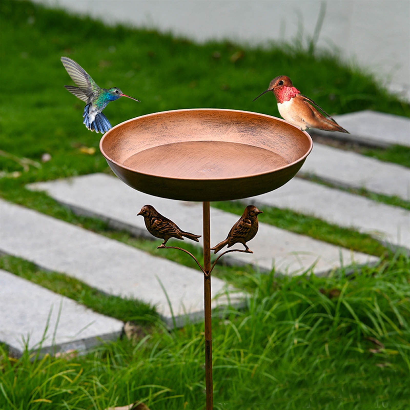 AuroraX Hanging Bird Feeder,Outdoors Rustproof Bird Bath Fountains Yard Summer Decor