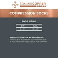 thumbnail image 6 of Tommie Copper Compression Socks 2 Pack, Large/Extra Large, Black, Adult, Unisex Sizing, 6 of 7