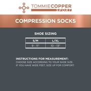 Tommie Copper Compression Socks 2 Pack, Small/Medium , Black, Unisex Sizing