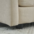thumbnail image 5 of Chenille Fabric Ottoman Footrest for Versatile Sofa Seating in Beige, 5 of 9