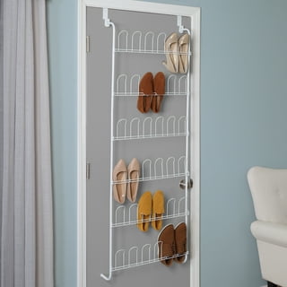 Honey-Can-Do Over The Door Clear Shoe Organizer and Storage Rack, Beige