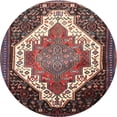 thumbnail image 1 of Ahgly Company Machine Washable Indoor Round Traditional Rosy Pink Area Rugs, 4' Round, 1 of 7