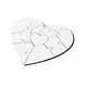thumbnail image 1 of Rompecabezas Corazón Para Sublimar Color Make 11 Piezas Carton Blanco, 1 of 1