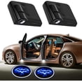 thumbnail image 1 of Proyector de logotipos con luz LED para puerta de coche, 2 unidades, personalizable, combina con tu logotipo, luz de bienvenida para puerta de coche, proyección decorativa, luz nocturna con sombra., 1 of 5