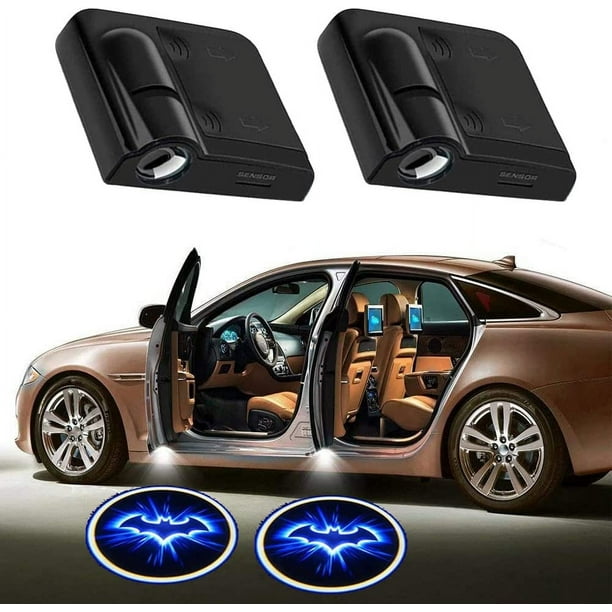 Proyector de logotipos con luz LED para puerta de coche, 2 unidades, personalizable, combina con tu logotipo, luz de bienvenida para puerta de coche, proyección decorativa, luz nocturna con sombra.