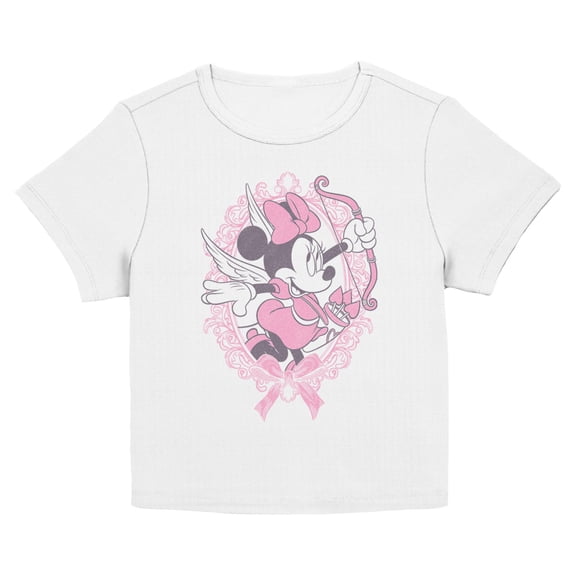 Juniors Minnie Mouse Fancy Cupid Arrow T Shirt