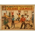 thumbnail image 2 of Anonymous 14x12 Gold Ornate Wood Framed with Double Matting Museum Art Print Titled - Jesse James, 2 of 4