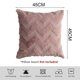 thumbnail image 2 of Paquete de 2 fundas de almohada decorativas de terciopelo de lana corta de felpa suave, funda de cojín estilo felpa para sofá, 18x18 pulgadas, 2 of 5