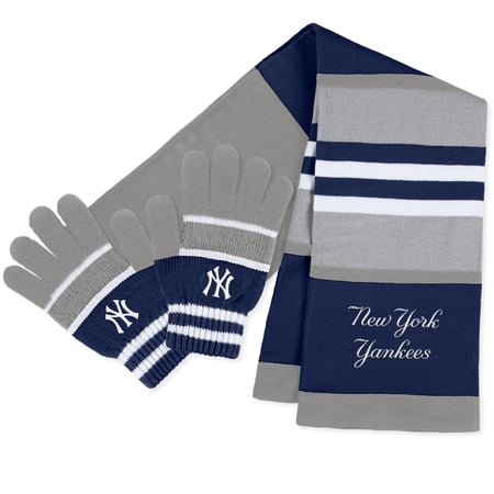 Women s WEAR by Erin Andrews New York Yankees Stripe Glove & Scarf Set