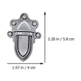 thumbnail image 4 of Miangastore Purse Lock Clasp Catch Purse Buckle Fasteners 4Set 1.6X1.6X2.3In, 4 of 8