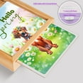 thumbnail image 4 of Rhodesian Ridgeback Hello Spring Time Flower Floral Nature Acrylic Plaque with Wood Photo Frame Box Ridgebacks Dog Lover Gifts Light Box - 02031, 4 of 5