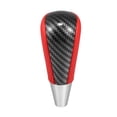 thumbnail image 1 of Perilla de cambio de marcha única para automóvil, perilla de cambio interior para Scion XD 2008-2014, cuero sintético, plástico rojo, 1 of 7